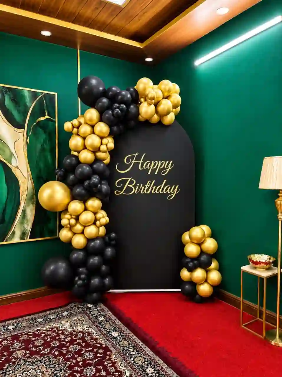 Birthday Black and Golden Theme